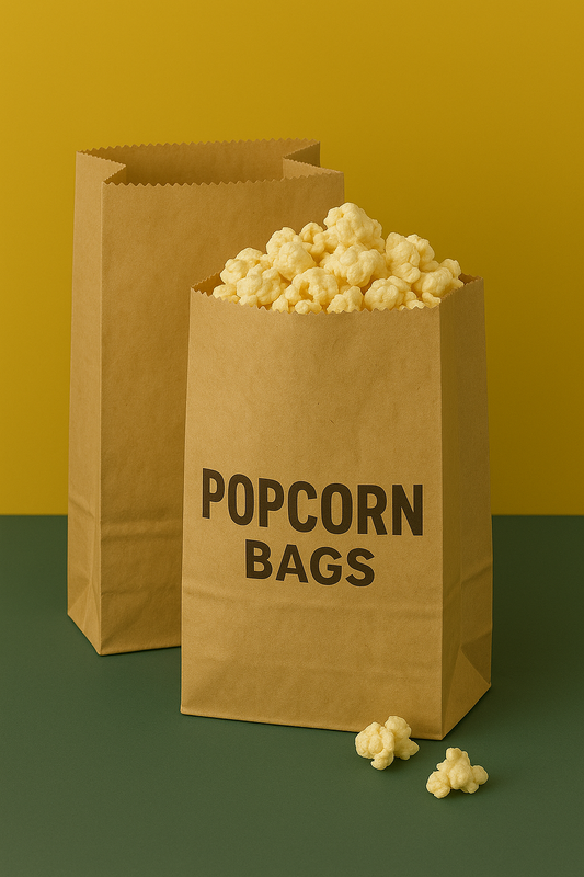 Popcorn Bags: Popcorn Brown Paper Bags S02